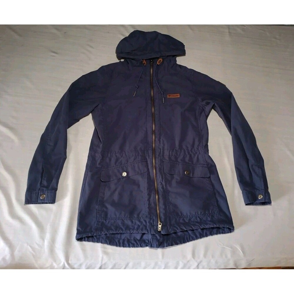 Columbia Navy Blue Hooded Utility Jacket